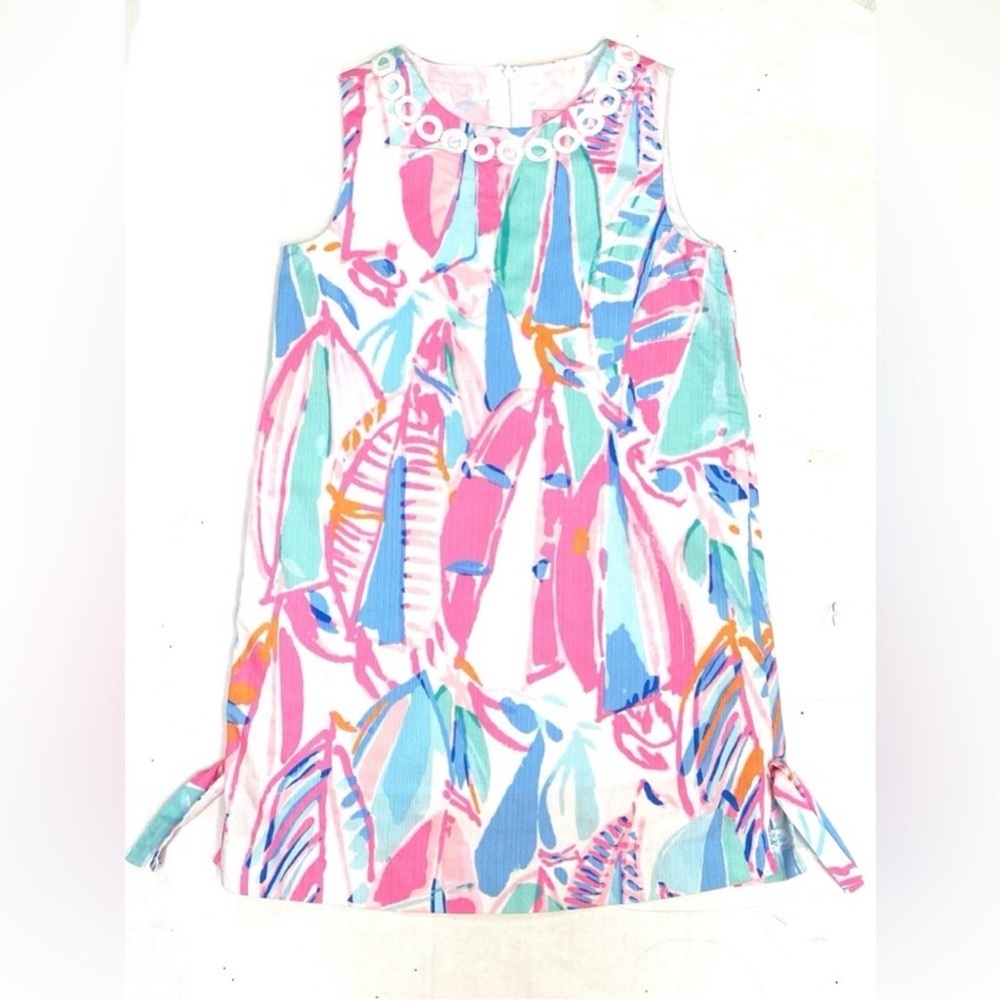 Lilly Pulitzer Girls Classic Shift dress size 10 NWT in print Out to Sea RARE!
